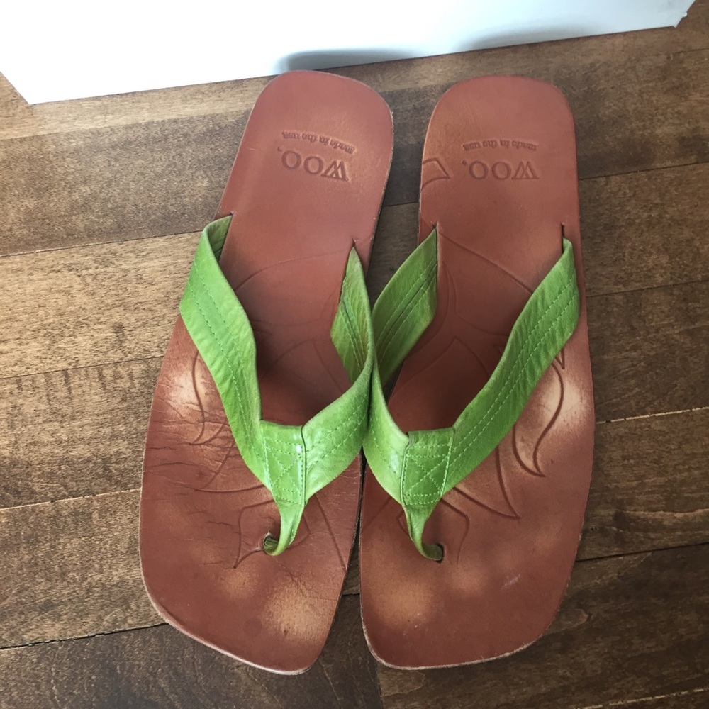 Woo green sandals